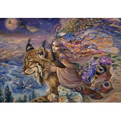 Grafika (00894) - Josephine Wall: "Flight of the Lynx" - 1000 pieces puzzle