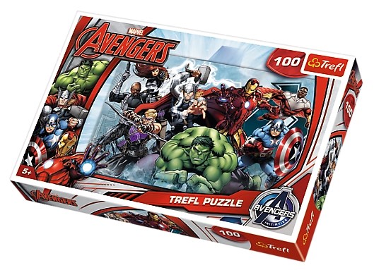 Trefl (16272) - "Disney Marvel" - 100 pieces puzzle