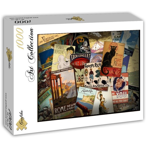Grafika (T-00041) - "Vintage Poster" - 1000 pieces puzzle