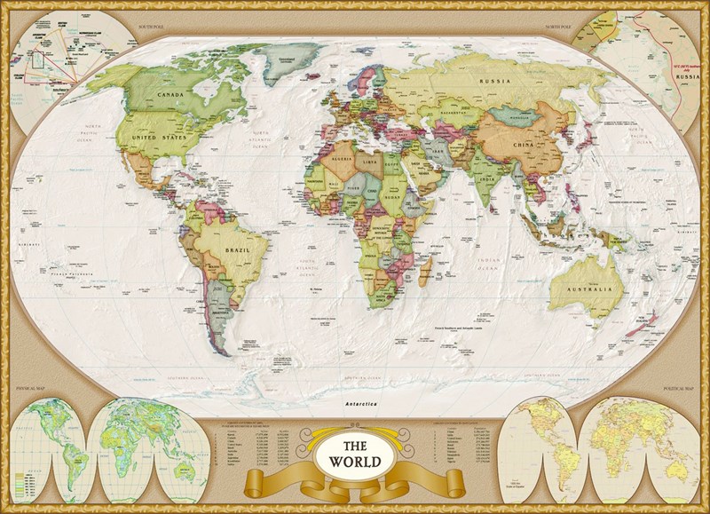 Eurographics (6000-1272) - "Map of the World" - 1000 pieces puzzle