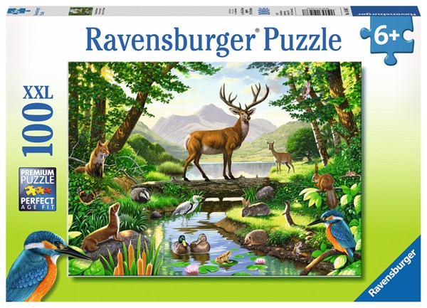 Ravensburger (10568) - Chris Hiett: "Woodland Harmony" - 100 pieces puzzle