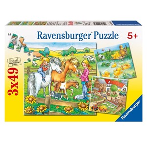 Ravensburger (09293) - "Farm Animals" - 49 pieces puzzle