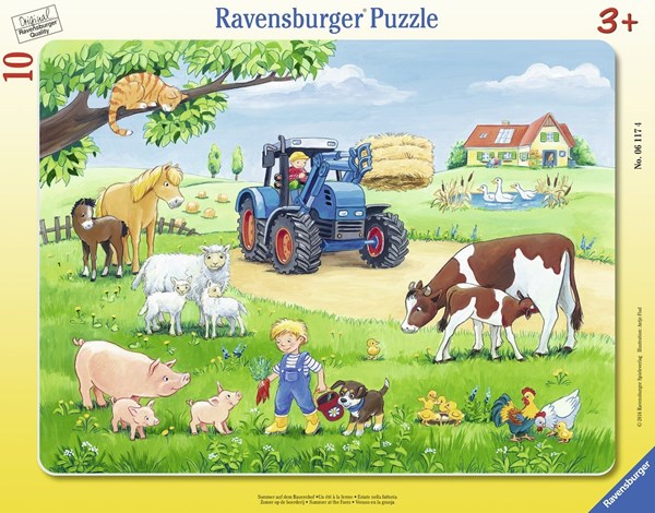Ravensburger (06117) - "Farm Animals" - 10 pieces puzzle