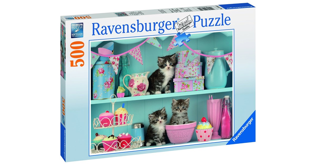 Ravensburger (14684) - Cupcake Cats - 500 pieces puzzle