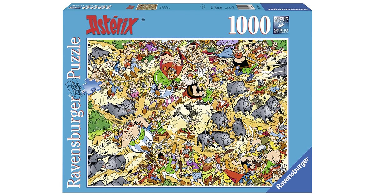 Ravensburger (19163) - Asterix Hunting Boar - 1000 pieces puzzle