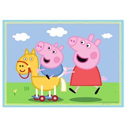 Trefl (34246) - "Peppa Pig" - 35 48 54 70 pieces puzzle