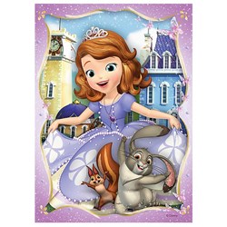 Trefl (34247) - "Sofia the First" - 35 48 54 70 pieces puzzle