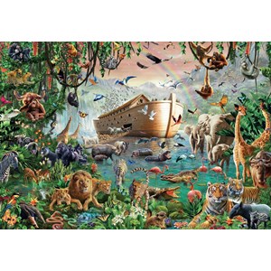 Jumbo (18326) - "Noah's Ark" - 3000 pieces puzzle