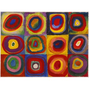 Ravensburger (16377) - Vassily Kandinsky: "Squares with Concentric Rings" - 1500 pieces puzzle