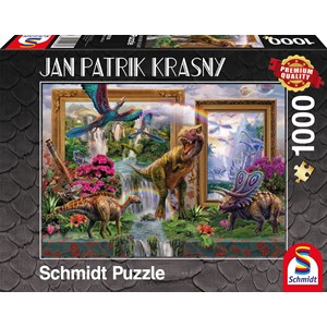 Schmidt Spiele (59336) - Jan Patrik Krasny: "Dinosaurs" - 1000 pieces puzzle