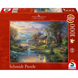 Schmidt Spiele (59467) - Thomas Kinkade: "Paradise" - 1000 pieces puzzle