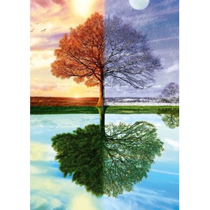 Schmidt Spiele (58223) - "Seasons Tree" - 500 pieces puzzle