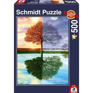 Schmidt Spiele (58223) - "Seasons Tree" - 500 pieces puzzle