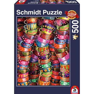 Schmidt Spiele (58228) - "Colorful Cups" - 500 pieces puzzle