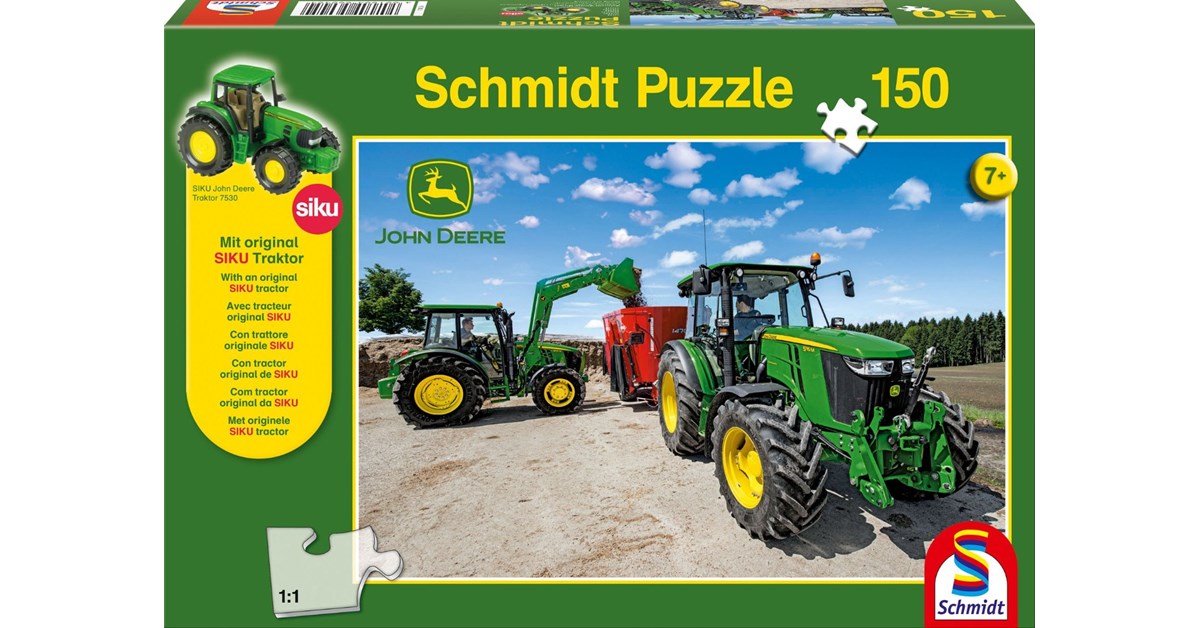 houding verlies kraam Schmidt Spiele (56045) - "John Deere, Tractor 5M Serie" - 150 pieces puzzle