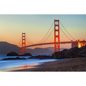 Schmidt Spiele (58234) - "Golden Gate Bridge, San Francisco" - 1000 pieces puzzle