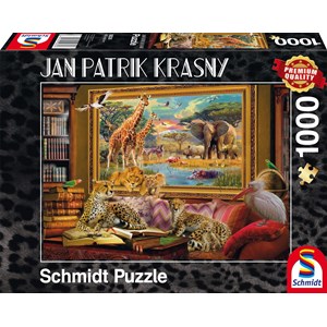 Schmidt Spiele (59335) - Jan Patrik Krasny: "The Savannah" - 1000 pieces puzzle