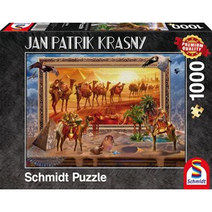 Schmidt Spiele (59338) - Jan Patrik Krasny: "The Desert" - 1000 pieces puzzle