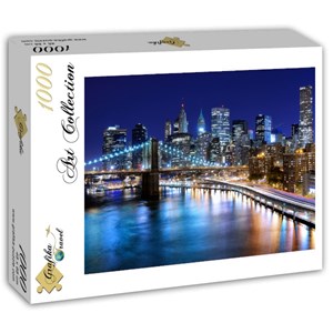 Grafika (T-00097) - "New York by Night" - 1000 pieces puzzle