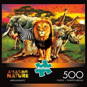 Buffalo Games (3774) - "African Beasts" - 500 pieces puzzle