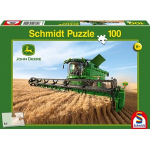 Schmidt Spiele (56144) - "John Deere, Harvester S690" - 100 pieces puzzle