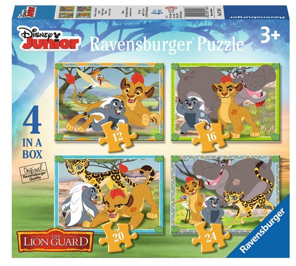 Ravensburger (07158) - "The Lion Guard" - 12 16 20 24 pieces puzzle