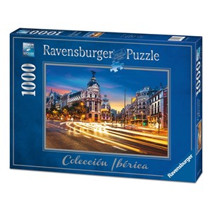 Ravensburger (19618) - "Gran Vía, Madrid" - 1000 pieces puzzle
