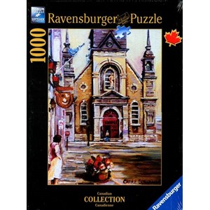 Ravensburger (19626) - Carole Spandau: "Chapelle Bon-Secours, Montréal" - 1000 pieces puzzle