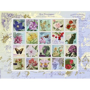 Schmidt Spiele (58229) - "Nostalgic Stamps" - 1000 pieces puzzle