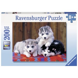 Ravensburger (12823) - "Huskies" - 200 pieces puzzle