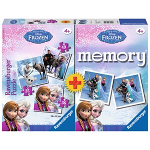 Ravensburger (22311) - "Frozen + Memory" - 25 36 49 pieces puzzle