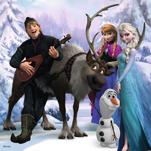 Ravensburger (22311) - "Frozen + Memory" - 25 36 49 pieces puzzle