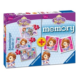 Ravensburger (07358) - "Sofia + Memory" - 15 20 25 pieces puzzle