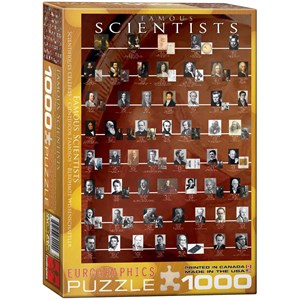 Eurographics (6000-2000) - "Famous Scientists" - 1000 pieces puzzle
