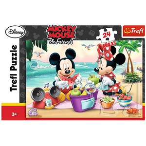 Trefl (14236) - "Picnic at the beach" - 24 pieces puzzle