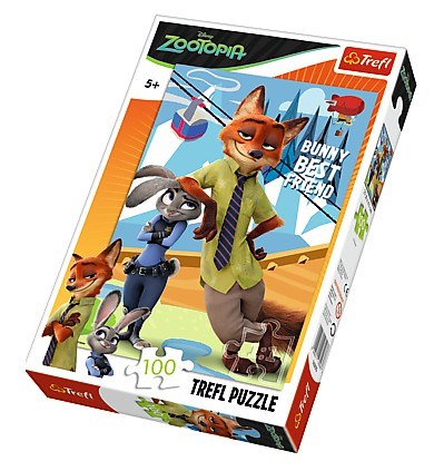 Trefl (16293) - "Zootopia" - 100 pieces puzzle
