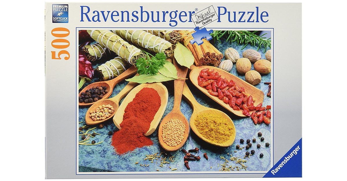 https://media.puzzlelink.net/images/puzzle-products/20916/eb3f7ca5-8f8e-43d0-ac3b-c940da5343e1/ravensburger-14645-spices-500-pieces-puzzle.jpg?width=1200&height=628&bgcolor=ffffff