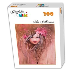 Grafika Kids (00722) - Misstigri: "Sweet Pinky Girl" - 300 pieces puzzle