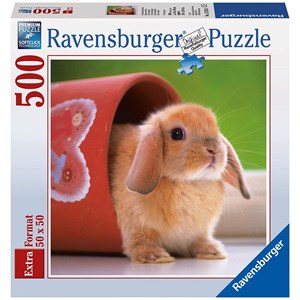 Ravensburger (15223) - "Cute Little Bunny" - 500 pieces puzzle