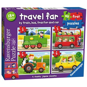 Ravensburger (07303) - "Travel Far" - 2 3 4 5 pieces puzzle