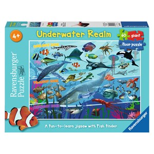 Ravensburger (07347) - "Underwater Realm" - 60 pieces puzzle