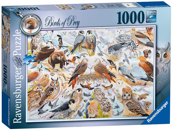 Ravensburger (19559) - "Birds of Prey" - 1000 pieces puzzle