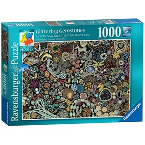 Ravensburger (19655) - "Glittering Gemstones" - 1000 pieces puzzle