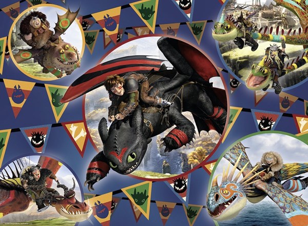 Ravensburger (13665) - "Dragons" - 100 pieces puzzle