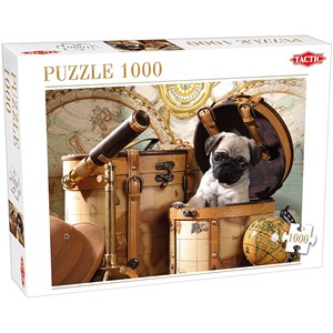 Tactic (53862) - "Pets Pug Puppy" - 1000 pieces puzzle
