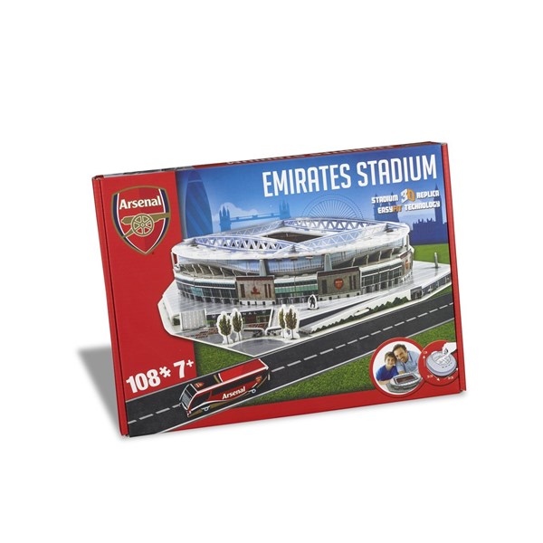 Maquette architecture Nanostad Emirates - Arsenal 108 pièces avec  1001puzzles (Réf.-3735)