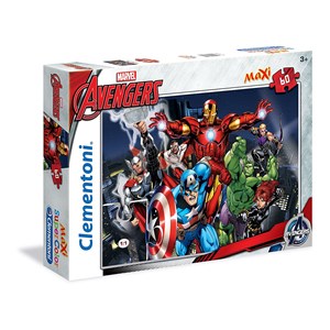 Clementoni (26749) - "Avengers" - 60 pieces puzzle