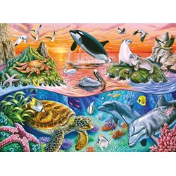 Ravensburger (10681) - "Beautiful Ocean" - 100 pieces puzzle