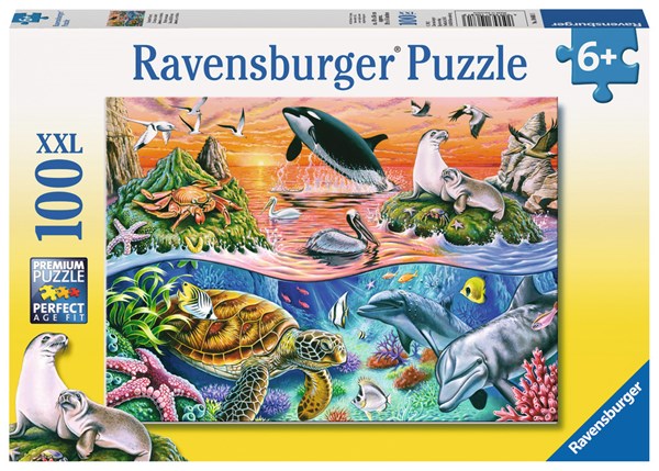Ravensburger (10681) - "Beautiful Ocean" - 100 pieces puzzle