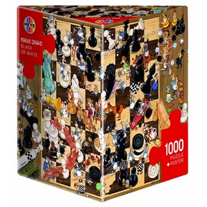 Heye (08793) - Marino Degano: "Black or White" - 1000 pieces puzzle